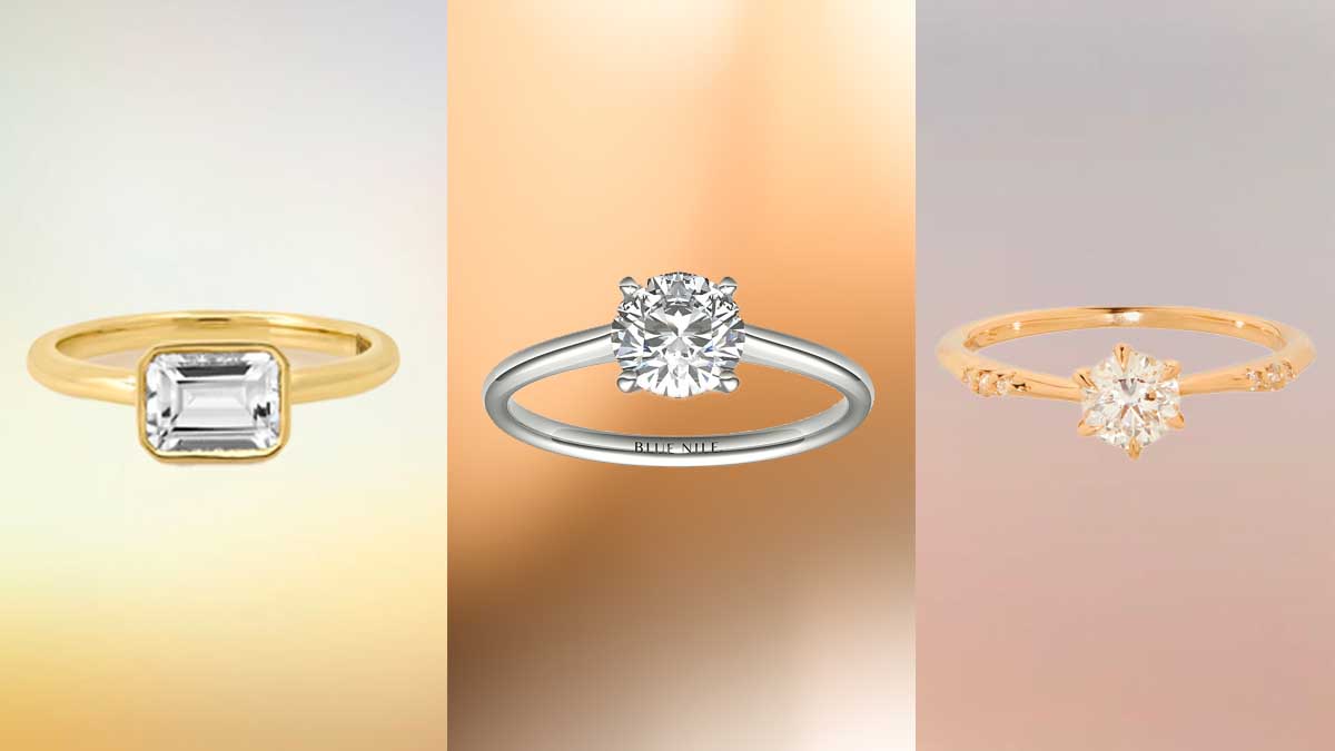 Engagement rings from Kinn, Blue Nile and Catbird