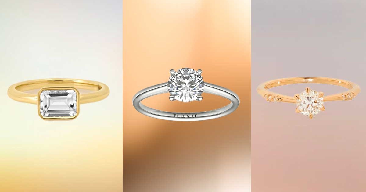 Engagement rings from Kinn, Blue Nile and Catbird