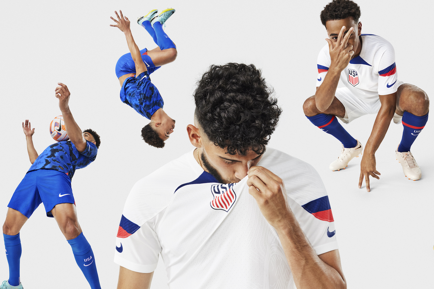 A collage of the Nike World Cup Soccer Kits