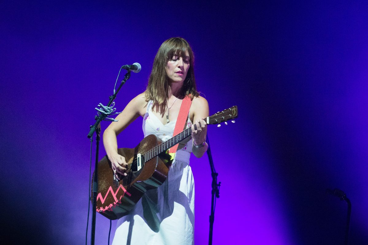 Feist performs at L'Olympia on September 5, 2018 in Paris, France.