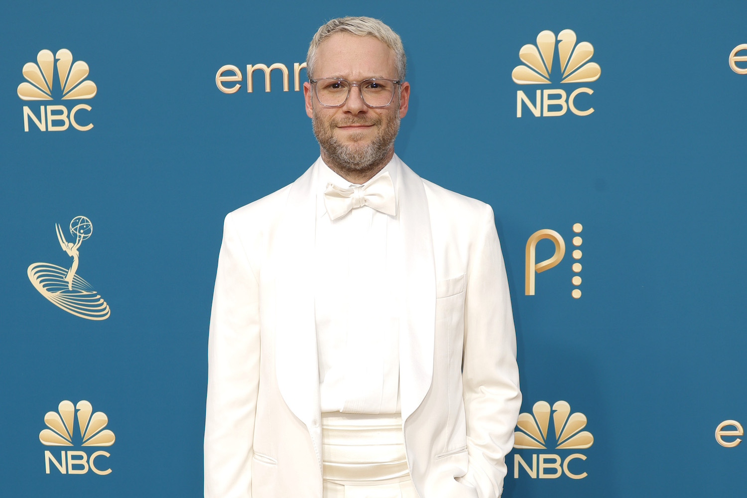 A photo of Seth Rogen at the 74th Annual Emmy Awards