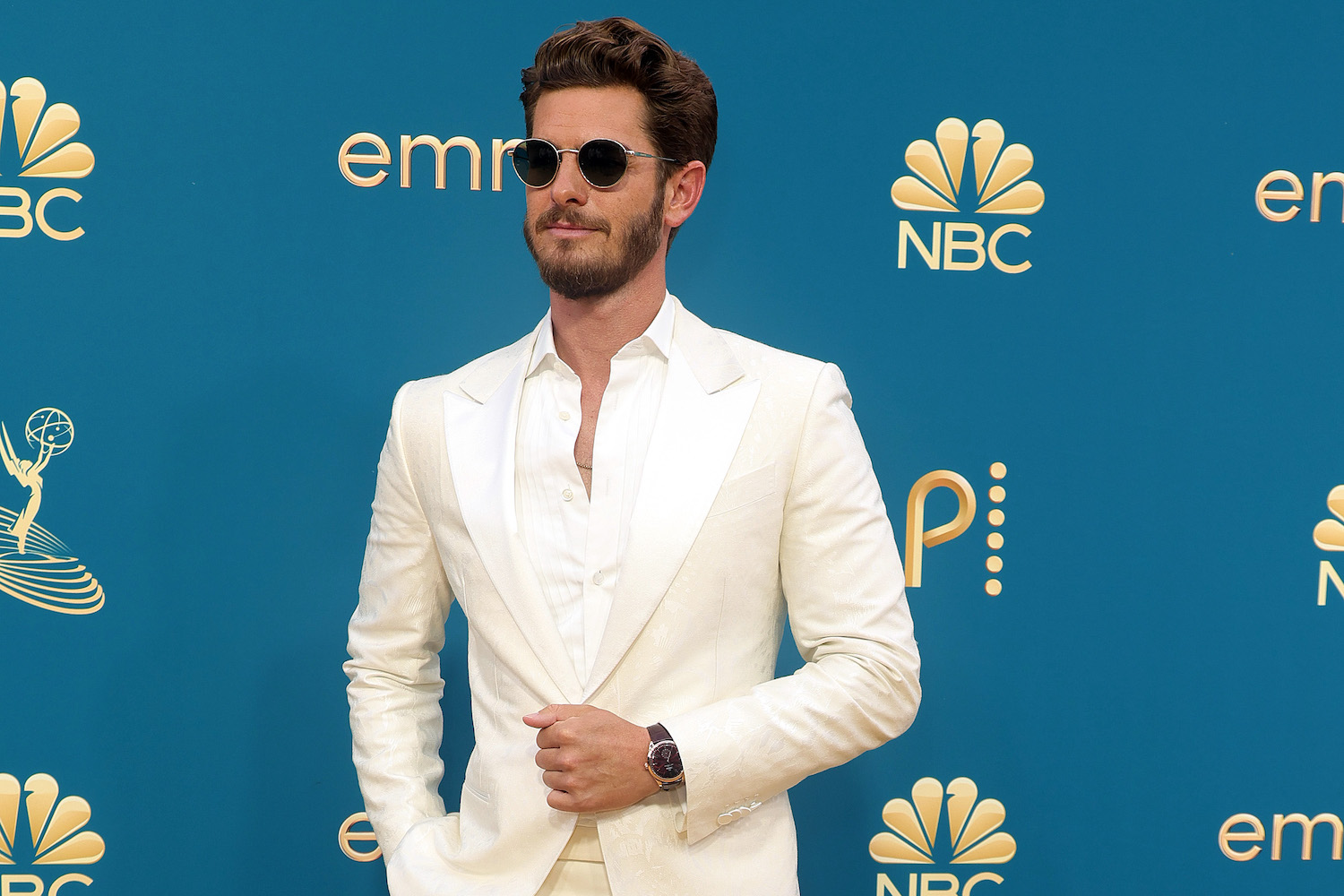 A photo of Andrew Garfield at the 74th Annual Emmy Awards
