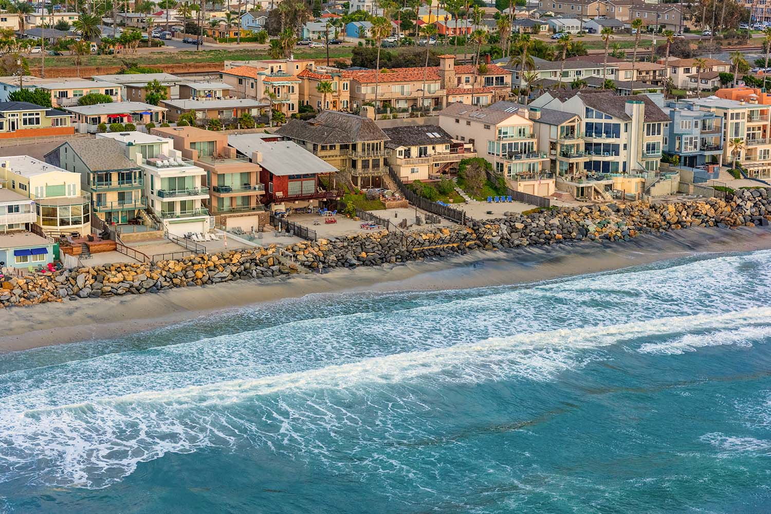 He shot from 800 feet during a helicopter photo flight in the California community of Oceanside in northern San Diego County.