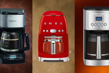 Capresso 5-Cup Mini Drip Coffee Maker, Smeg Drip Filter Coffee Machine and the Cuisinart Perfectemp 14 Cup Programmable Coffemaker, a few of the best drip coffee machines.