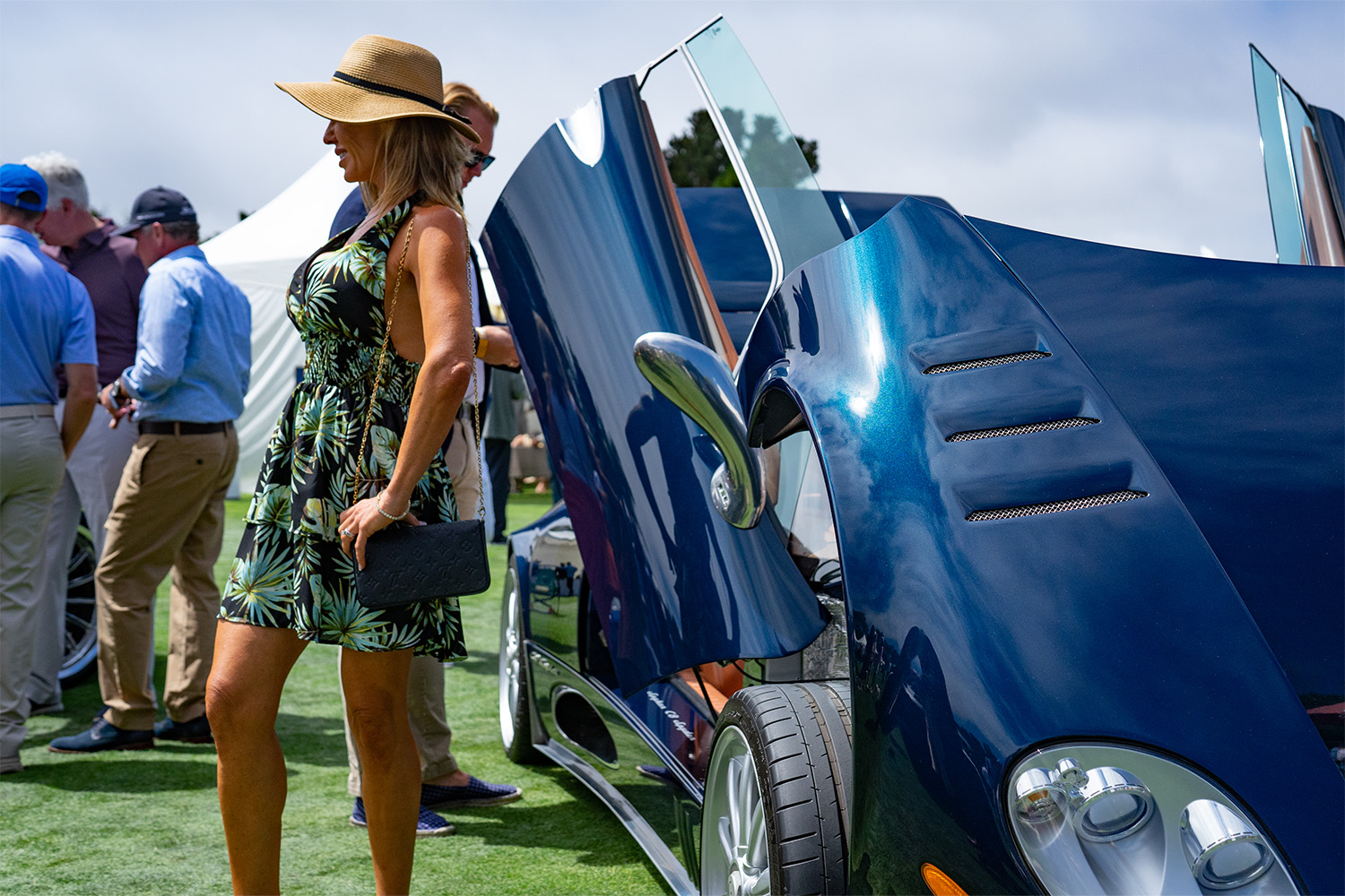 Spectator at Concourse d'Elegance at Pebble Beach