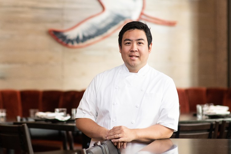 Chef Keita Tominaga of Japanese restaurant PABU Izakaya in San Francisco. He is the son of the late Chef Ken Tominaga.