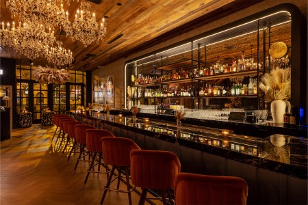 The bar at Hide + Seek in Chicago, Illinois. It's one of the best new restaurants in 2022.
