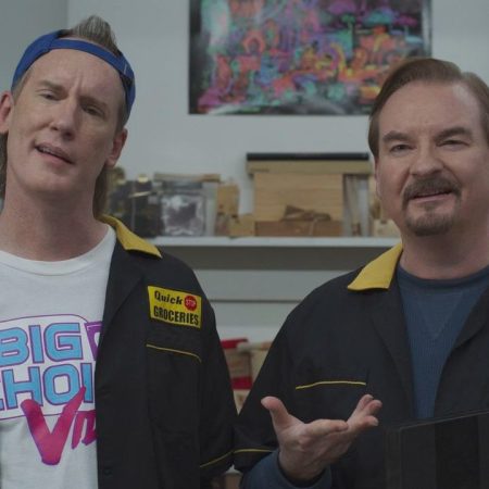 Jeff Anderson and Brian O'Halloran as Randal and Dante in Kevin Smith's "Clerks III"