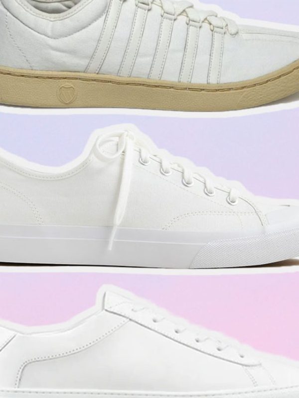 stylish white sneakers men