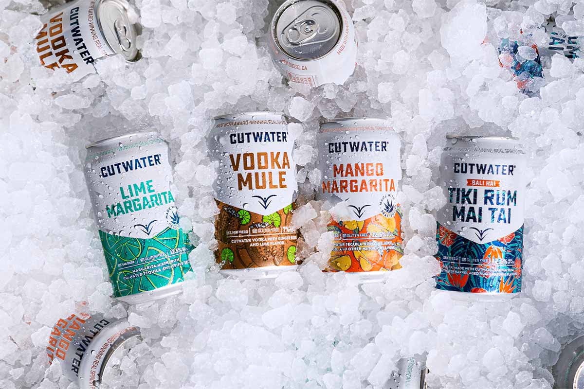Various canned cocktails from Cutwater Spirits