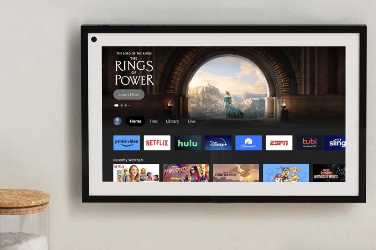 Echo Show 15 with Fire TV display