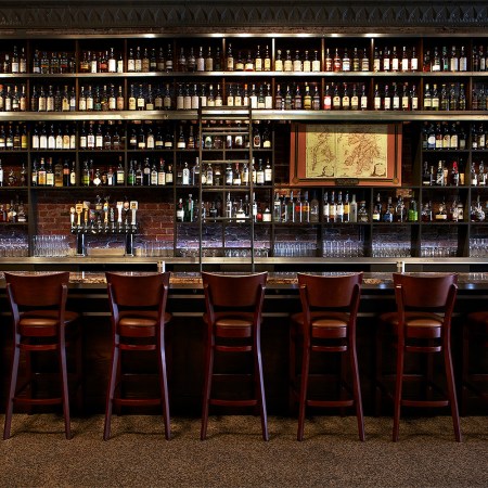 The main bar in the Dining Saloon at Jack Rose. It's one of the most beautiful bars in D.C.
