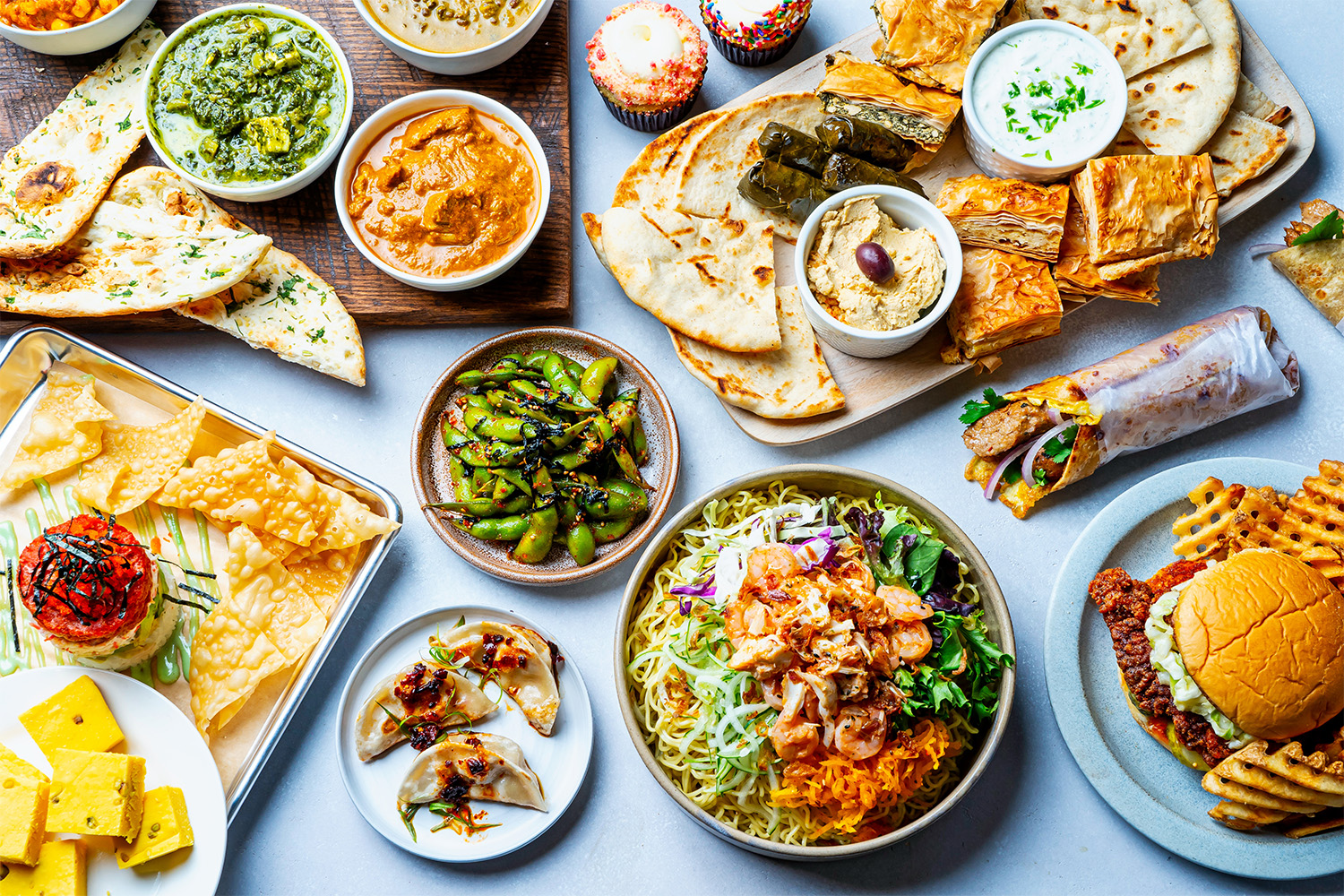 A spread from Le Fantome, a new food hall near Washington, DC, and one of the best new restaurants