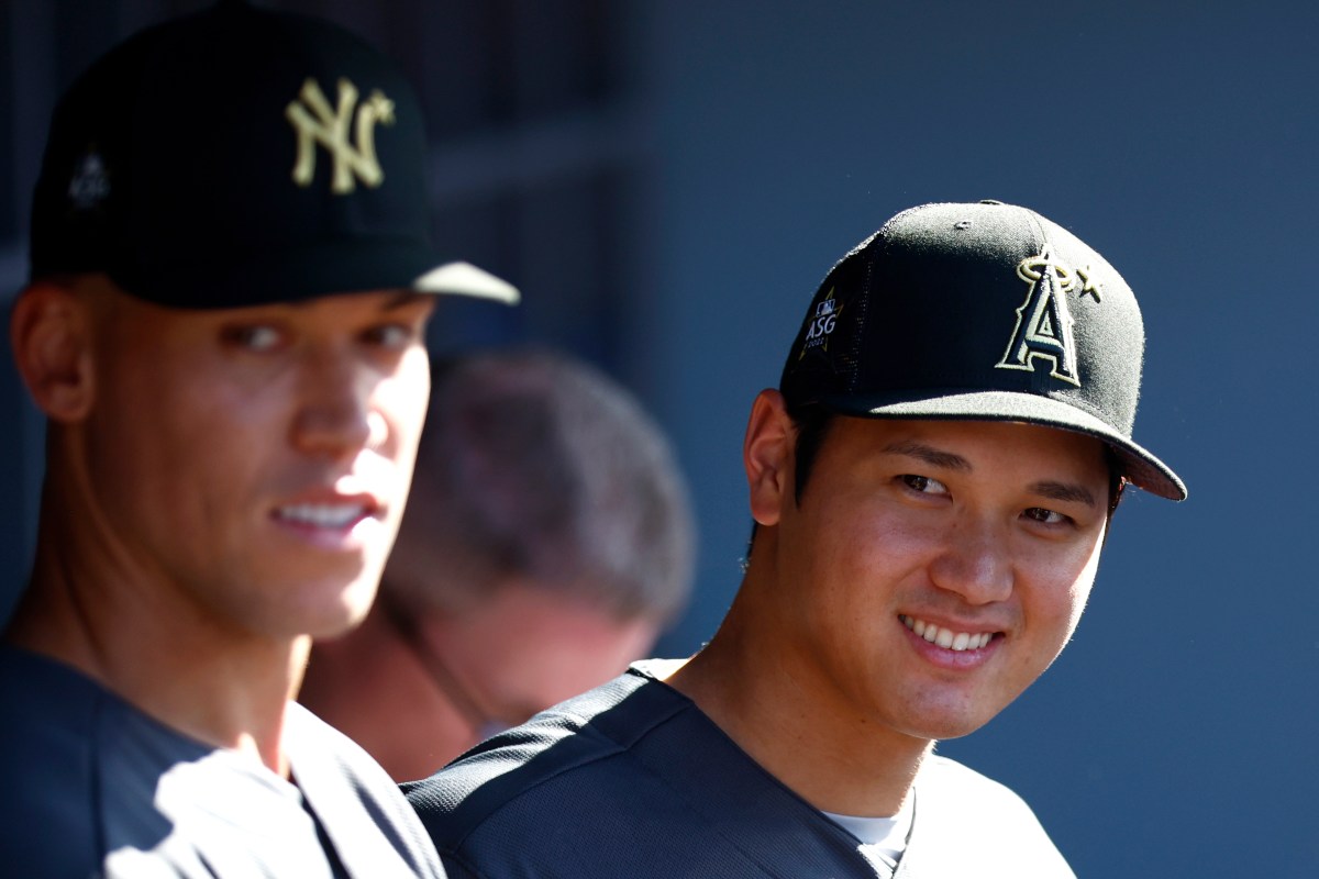 Aaron Judge and Shohei Ohtani at the All-Star Game.