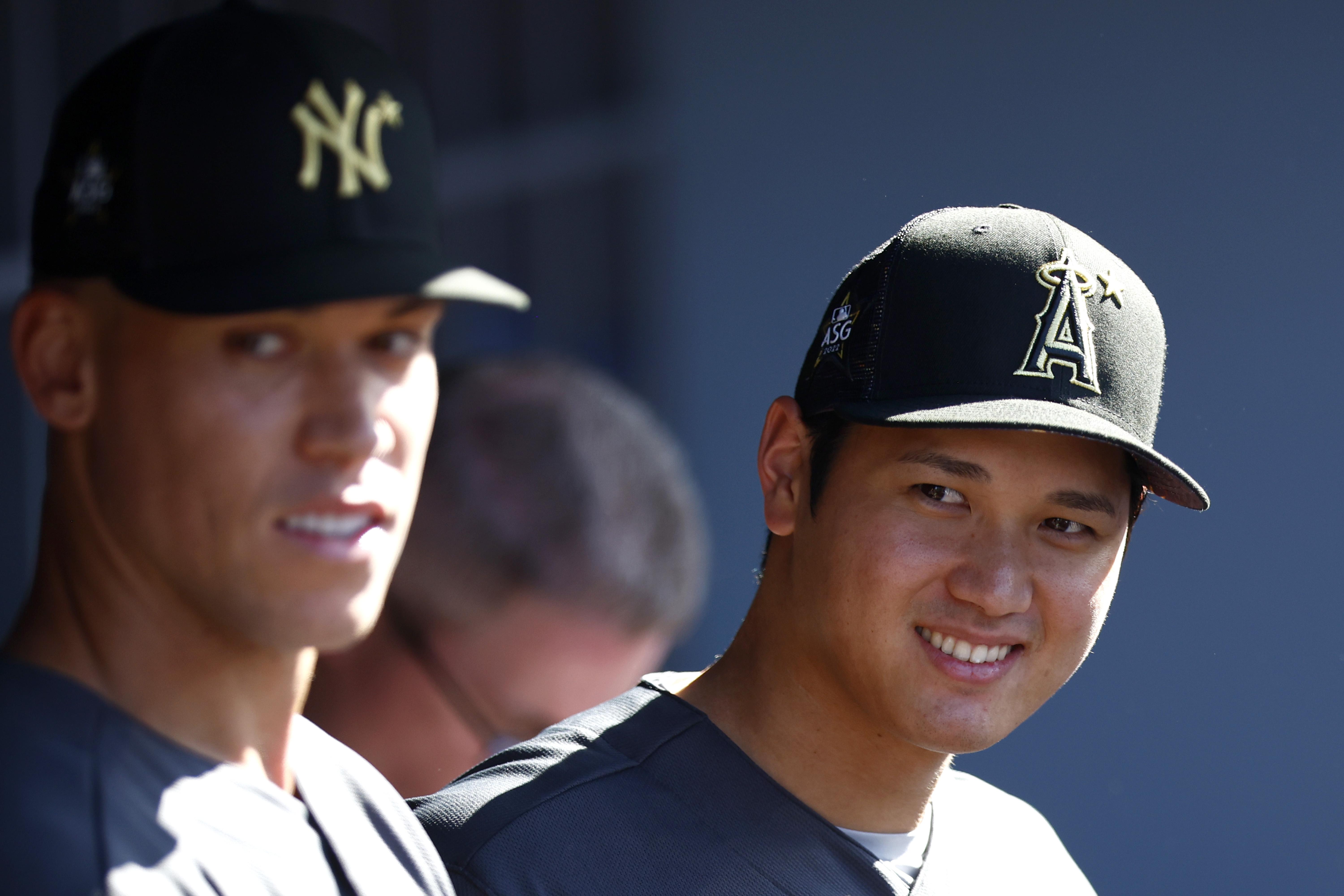 Aaron Judge and Shohei Ohtani at the All-Star Game.