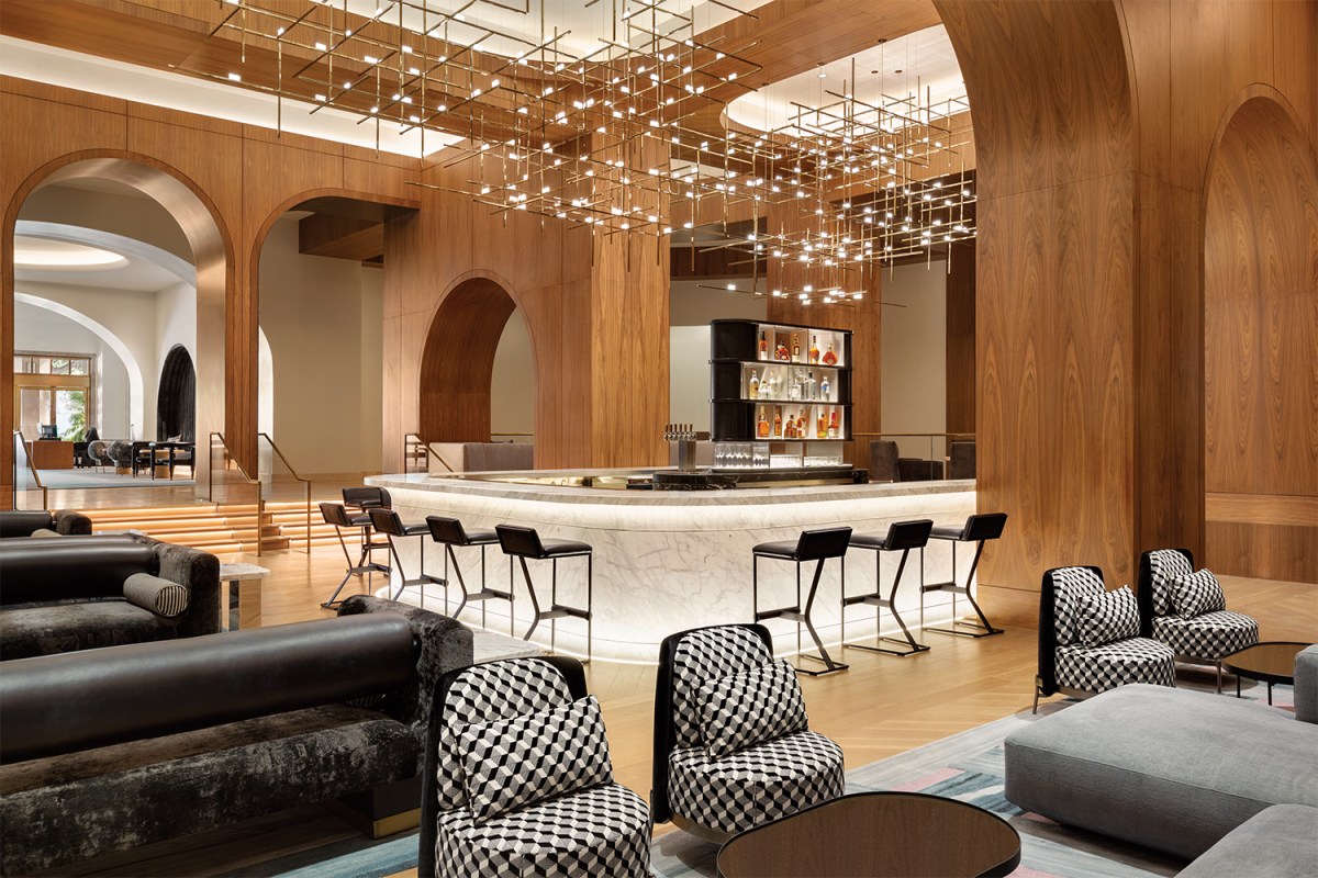 The lobby bar at Signia by Hilton San Jose, one of the best new hotels near San Francisco