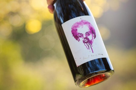 A bottle of Sweet Berry Wine from Las Jaras, a wine company owned by comedian Eric Wareheim (one-half of Tim & Eric fame) and winemaker Joel Burt