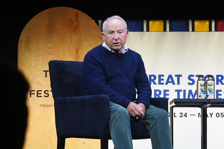 Patagonia founder Yvon Chouinard speaking at Tribeca X in NYC in 2019. He recently gave away the company to fight climate change.