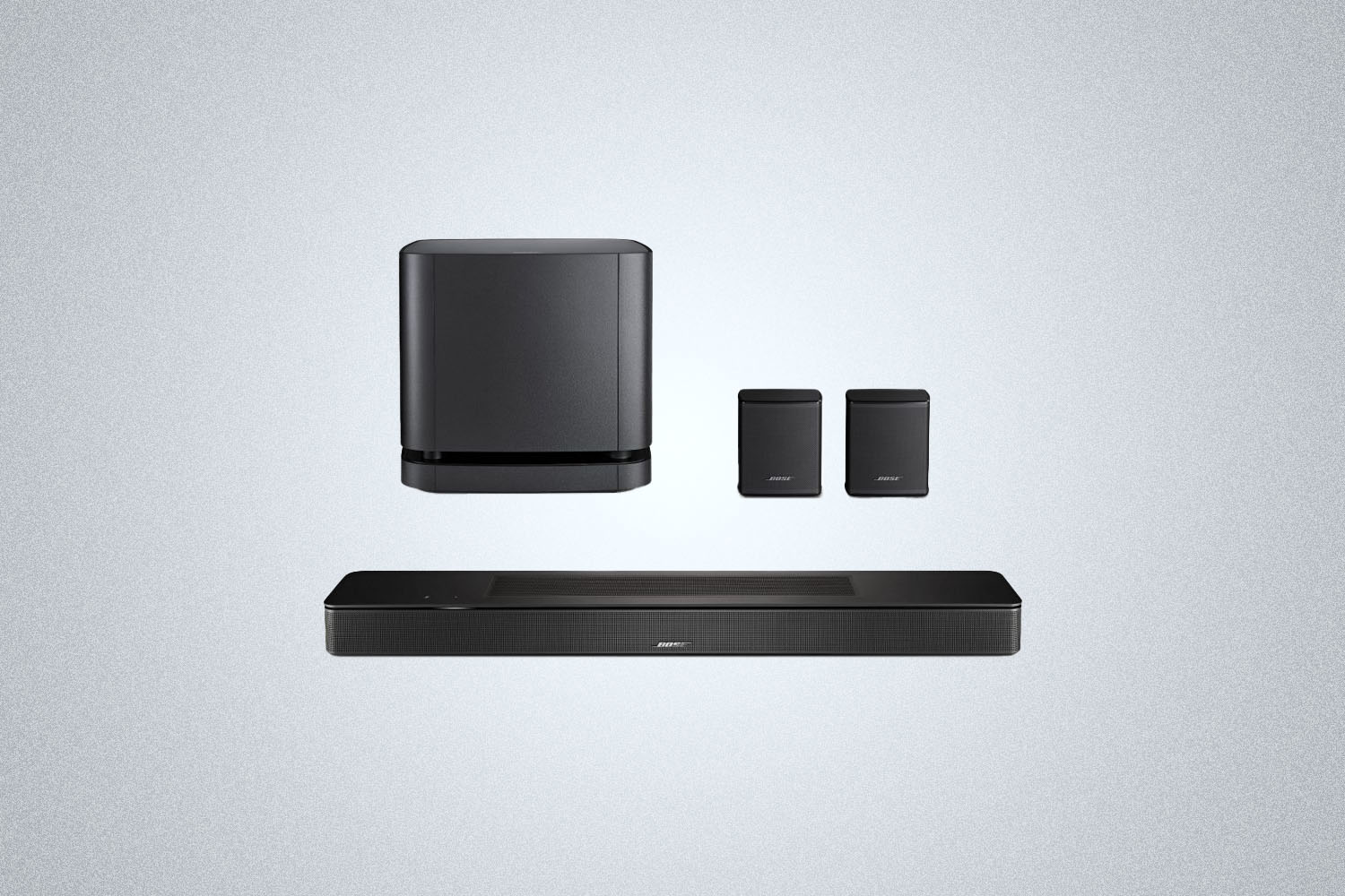 The Bose Smart Soundbar 600 on a gray background