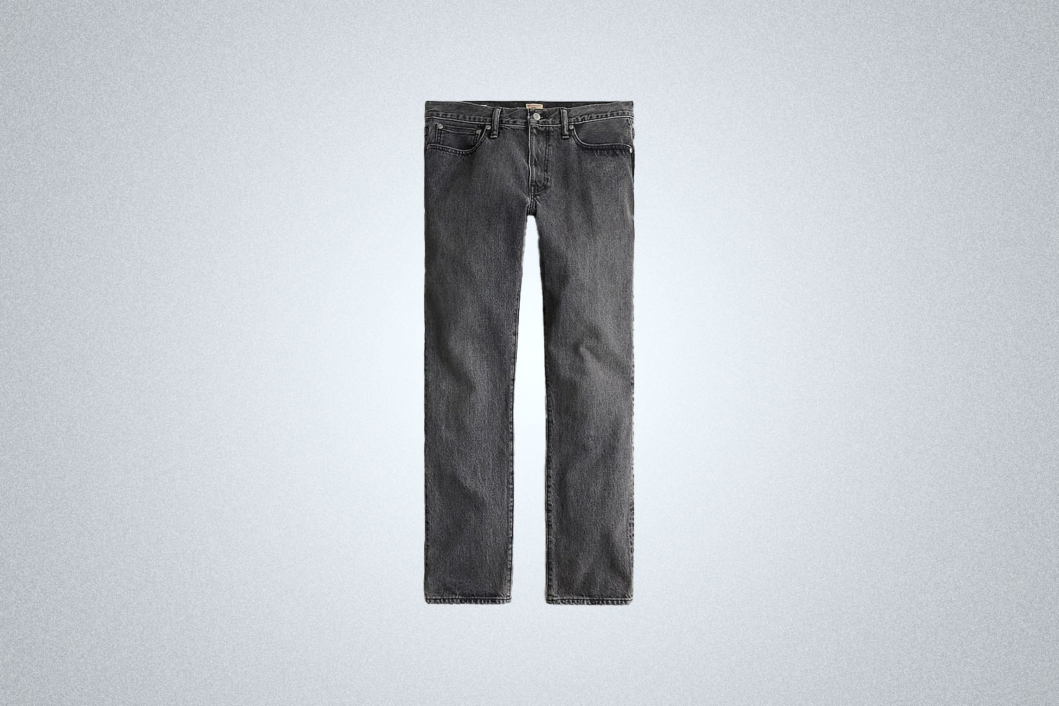 The J.Crew 770 Straight-fit jean in black wash on a gray background