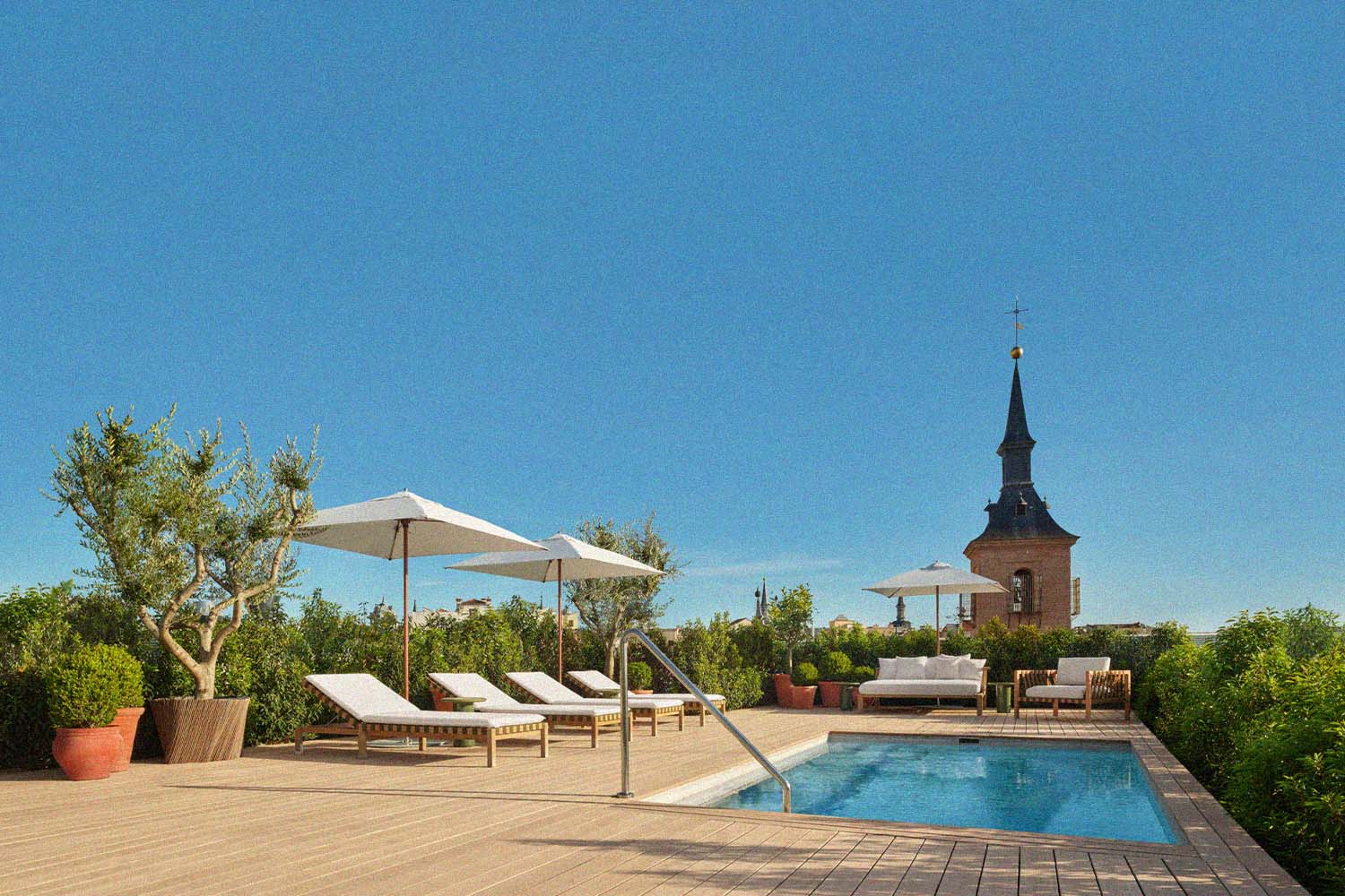 The rooftop pool at The Madrid EDITION