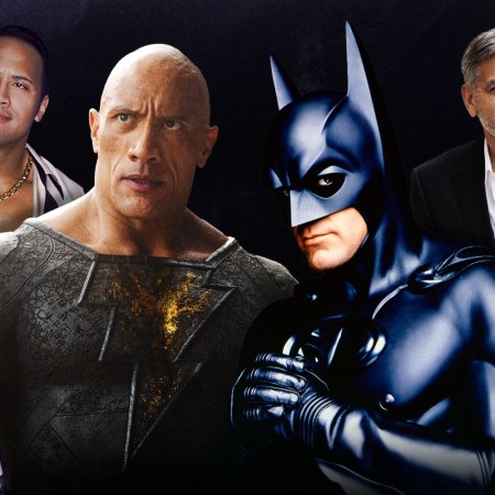 The Rock as Black Adam and George Clooney as Batman