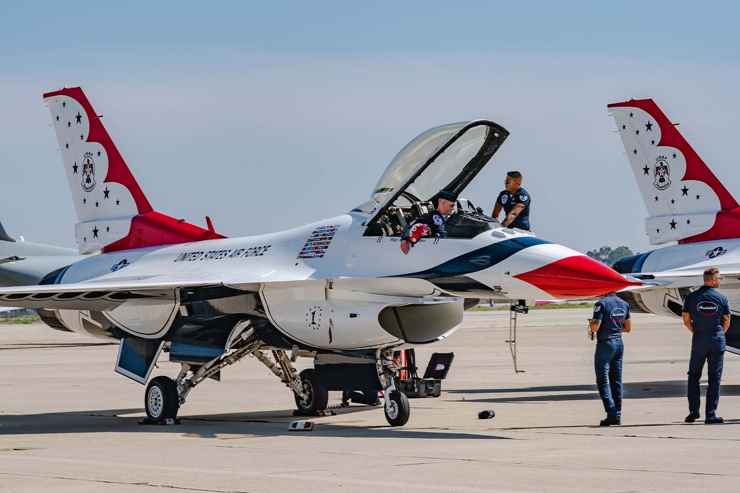 Thunderbirds on deck at the Joint Forces Training Base