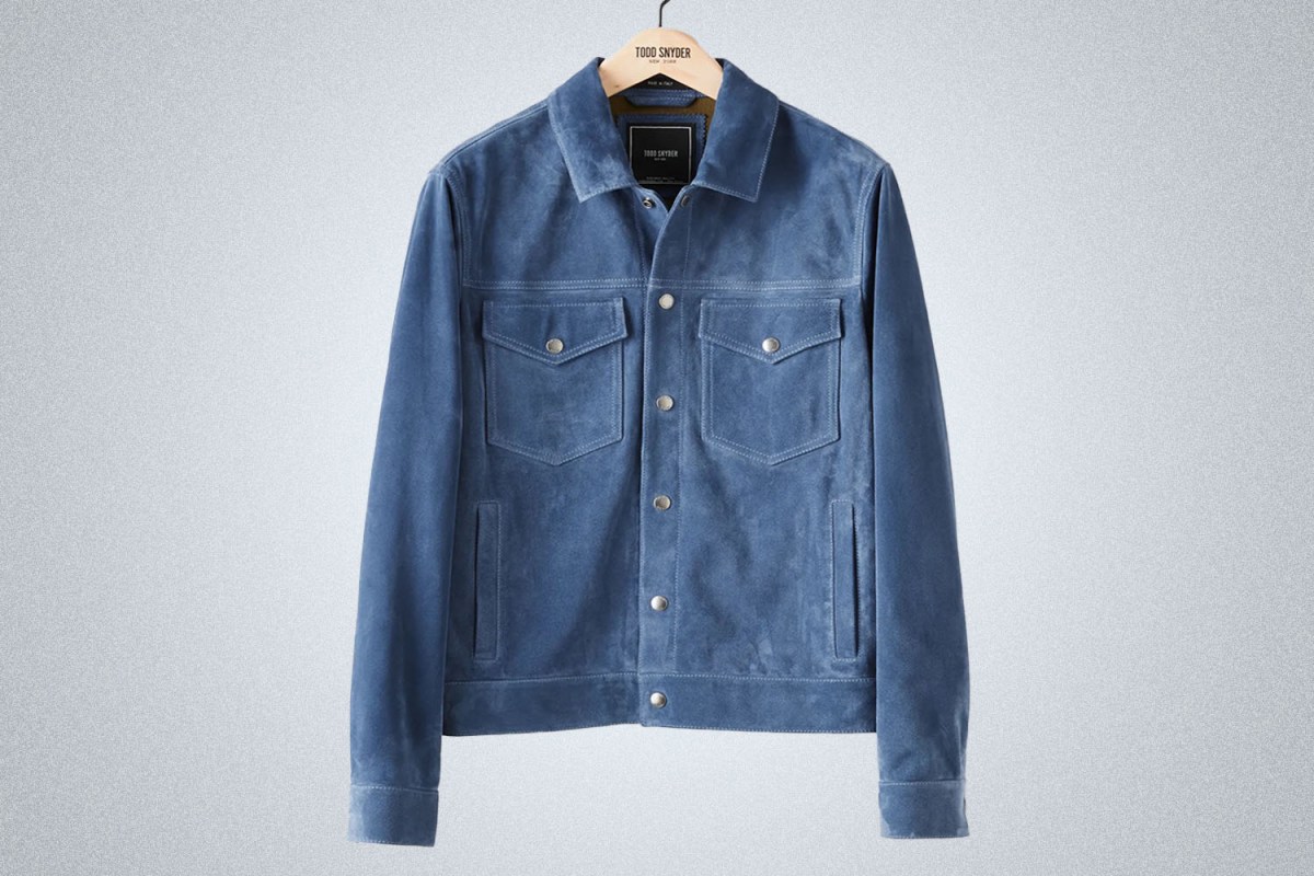 Todd Snyder Italian Suede Snap Dylan Jacket