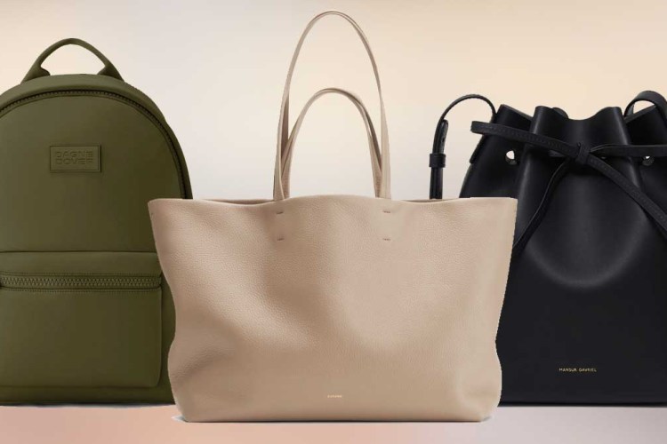 A collage of women's bag brands that every guy should know