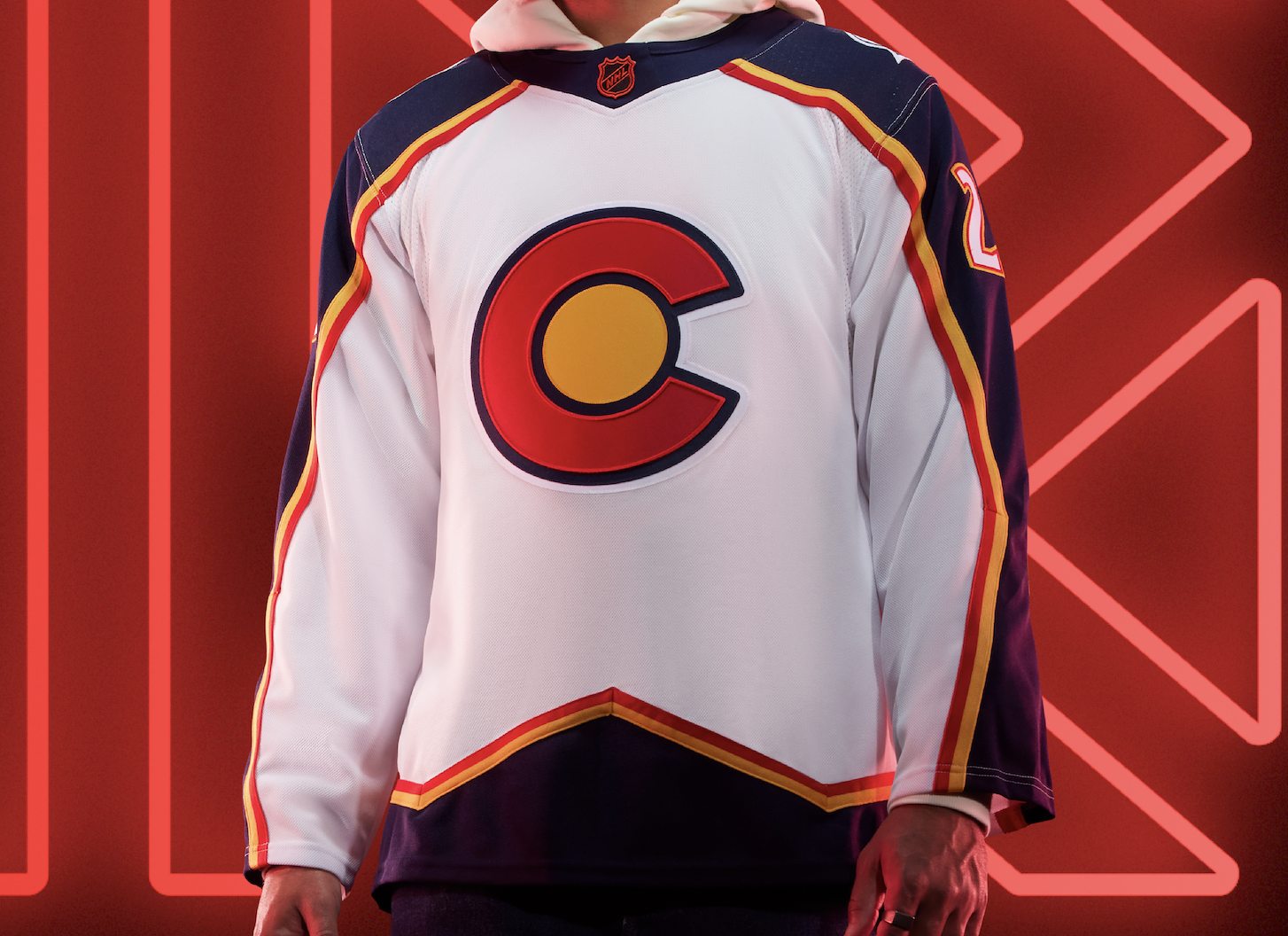 We’re really proud of this jersey. Our team did an excellent job of incorporating the iconic state flag and paying homage to the Rocky Mountains. A design that’s worthy of the defending champs.