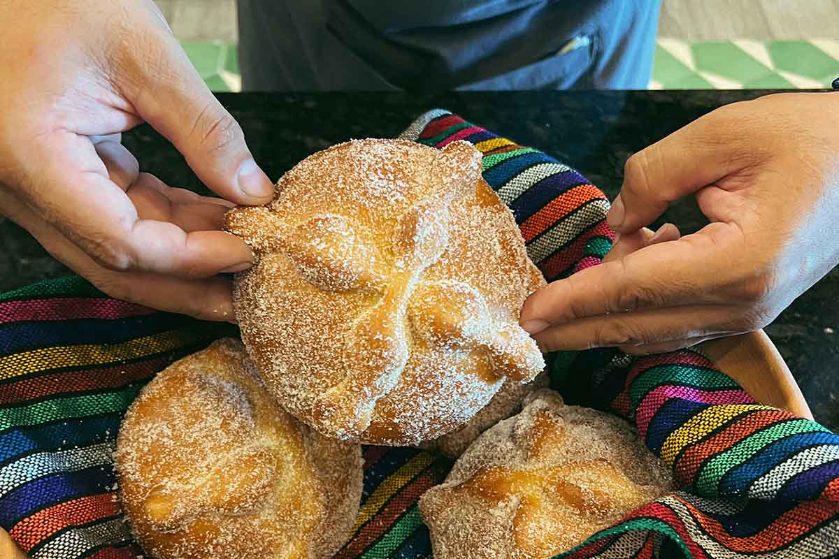 Reimagined Mexican Pan de Muerto with Guava