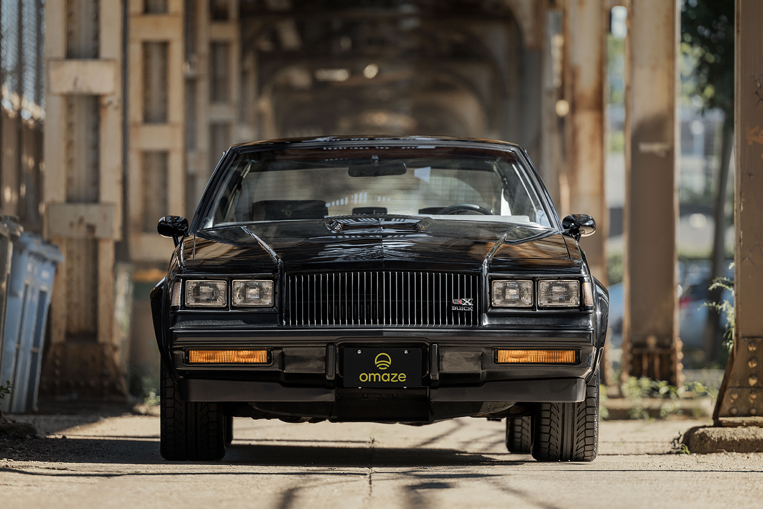 The front end of a 1987 Buick Grand National GNX, a legendary '80s muscle car, that's being given away by Omaze