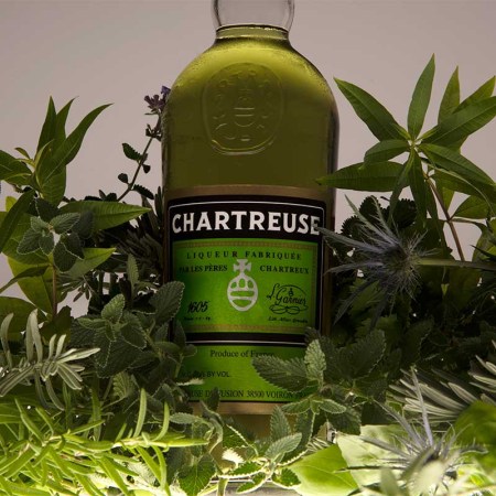 Chartreuse is a liqueur made by the Carthusian Monks since 1737 according to the instructions set out in a manuscript given to them by François Annibal d'Estrées in 1605. This bottle is photographed in Washington, DC on October, 25, 2019. A "new" and more potent version of the liqueur is finally coming to the U.S.