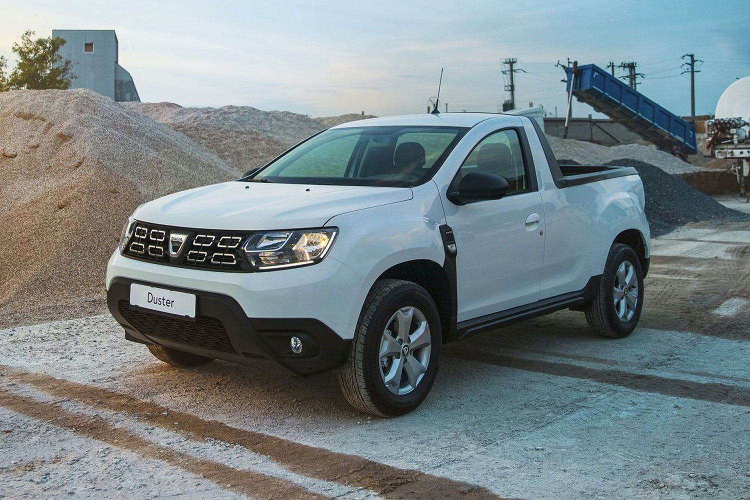 A compact pickup truck variant of the Romanian Dacia Duster