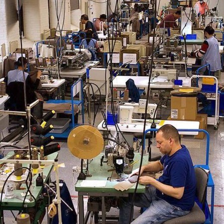 Inside the Lawrence Trouser Factory