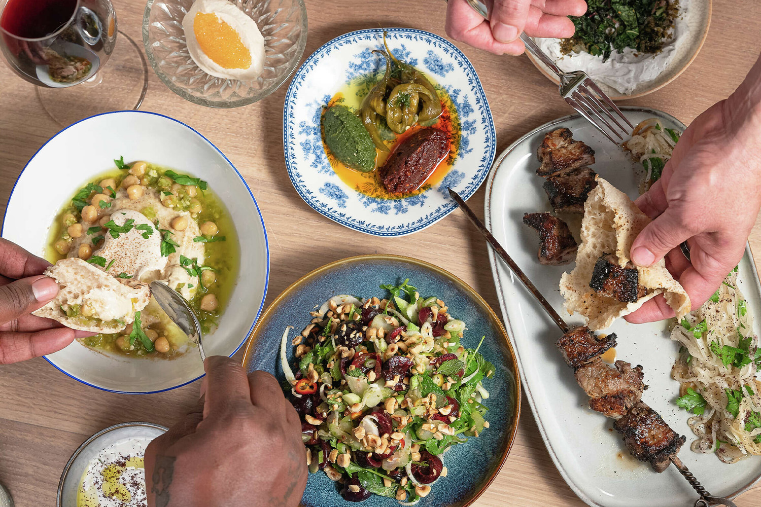 Spread from Ladino in San Antonio, one of our favorite new restaurants in Texas