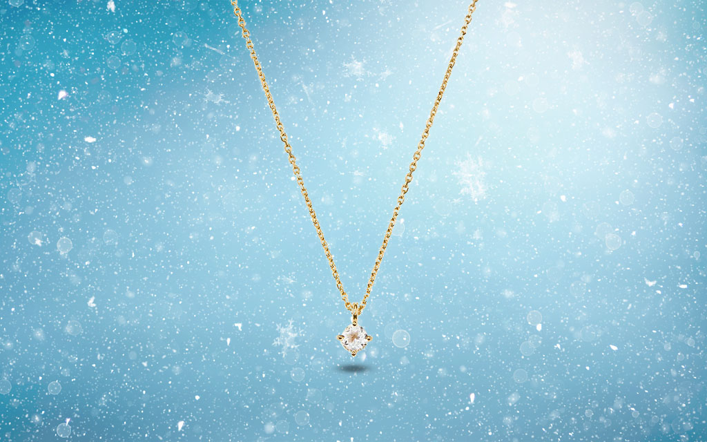 Mejuri Round Topaz Necklace InsideHook