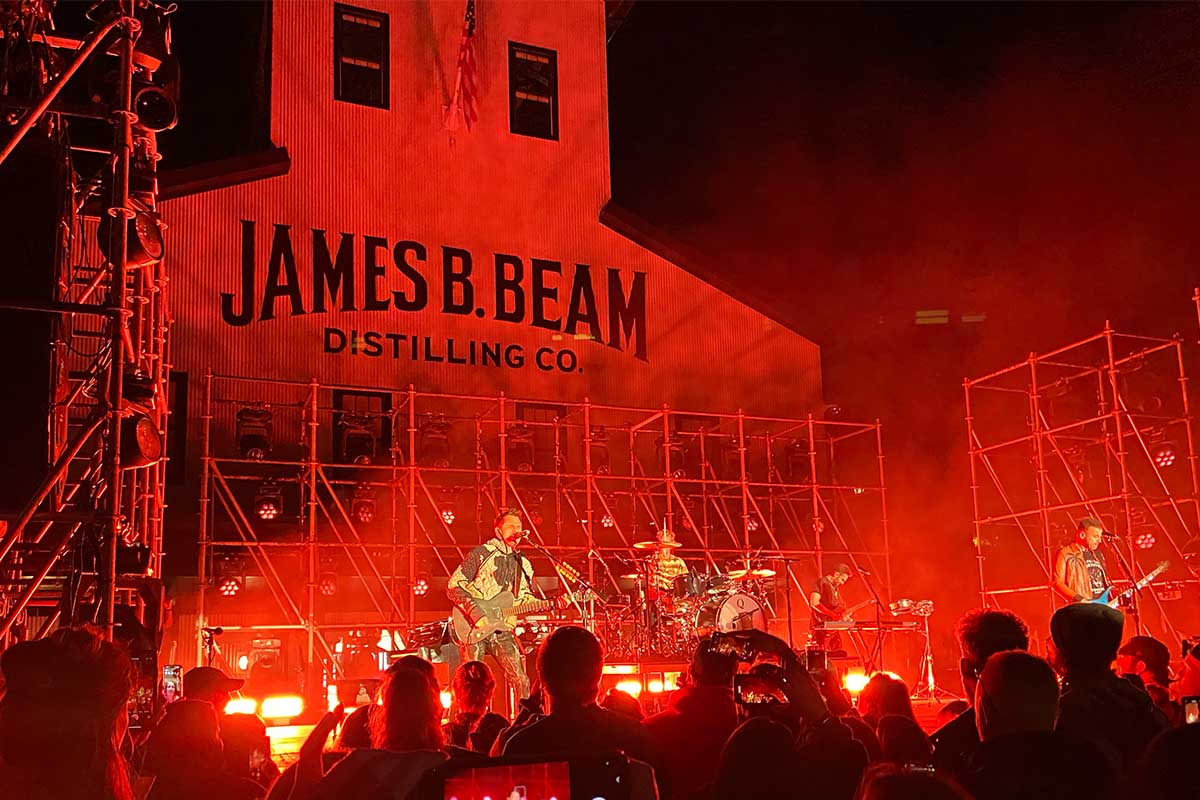 Muse at the James B Beam Distillery in early October