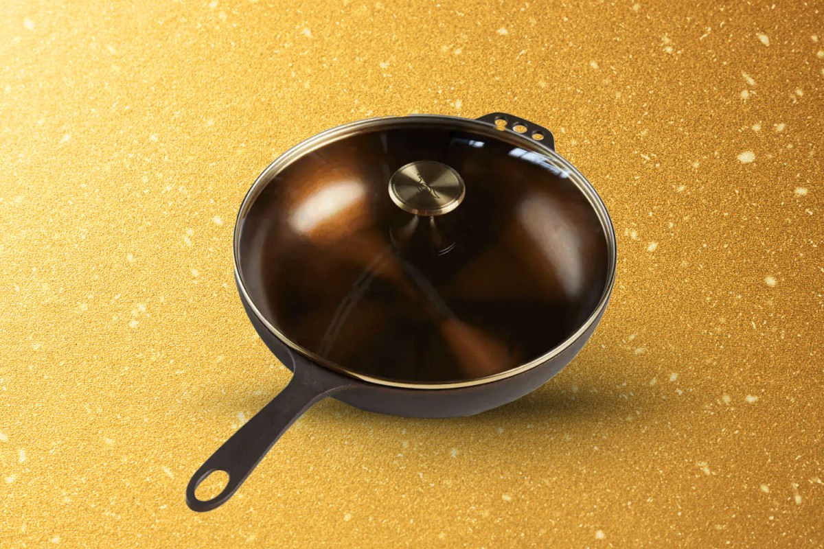 Smithey No.11 Deep Skillet With Glass Lid