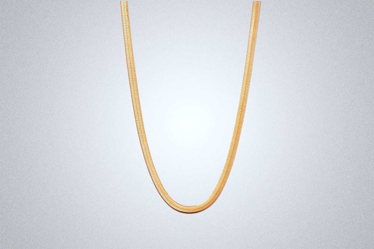 Mejuri Bold Herringbone Chain Necklace