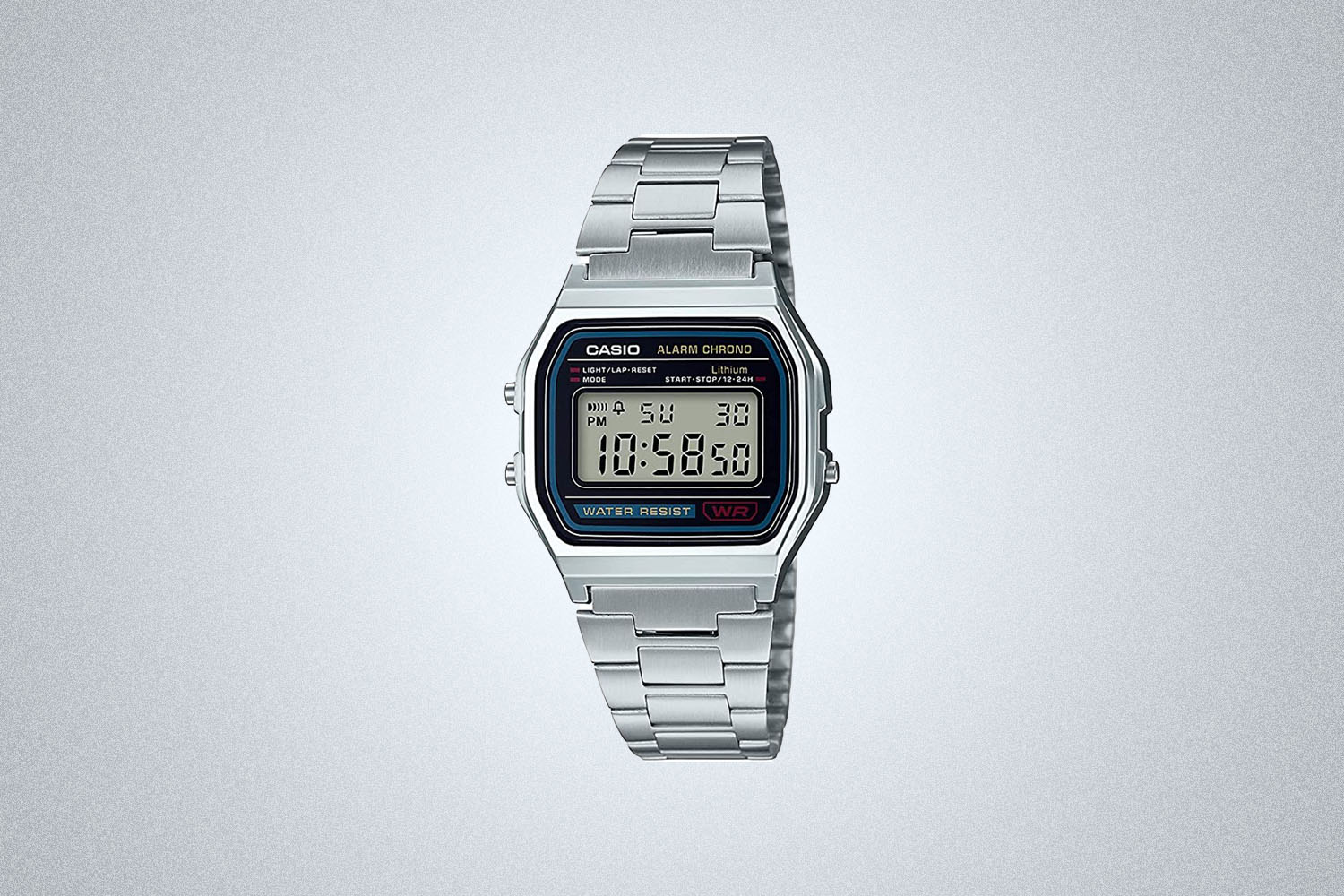 Casio Men’s A158WA-1DF Stainless Steel Digital Watch