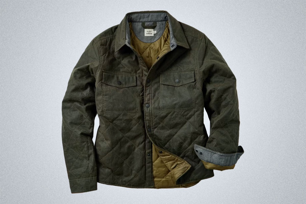 Most Versatile Shirt Jacket: Flint and Tinder Quilted Waxed Shirt Jacket