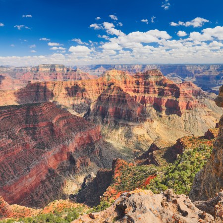 Blue skies over Grand Canyon national park
