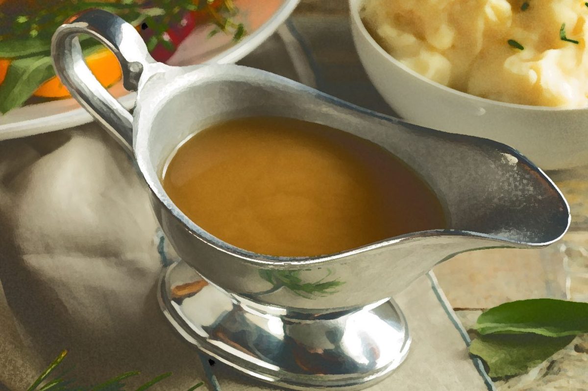 Gravy is pretty much the only sauce that's served in a boat. 