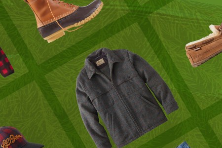 a collage of items from the L.L. bean Black Friday sale on a green background