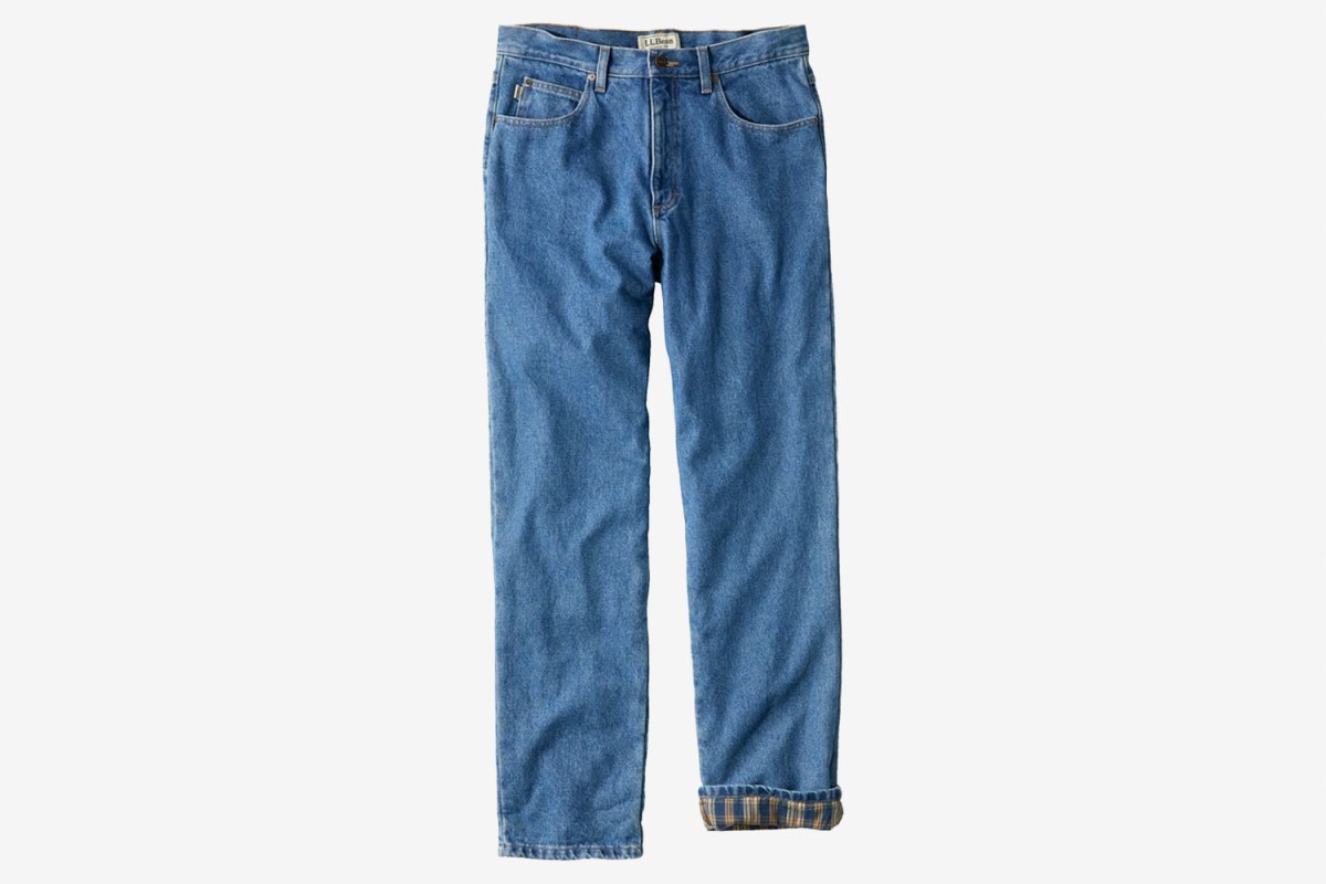 L.L. Bean Classic-Fit Flannel-Lined Double L Jeans