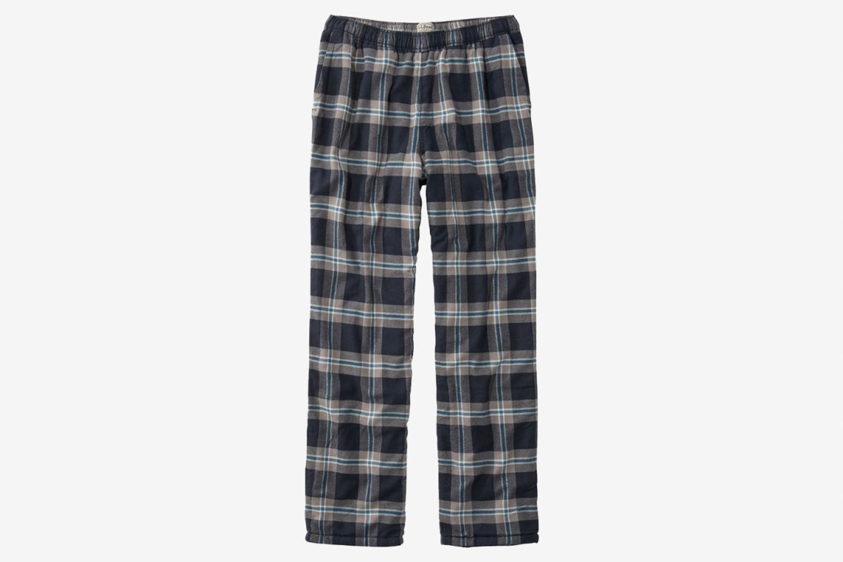 L.L. Bean Fleece-Lined Flannel Lounge Pants