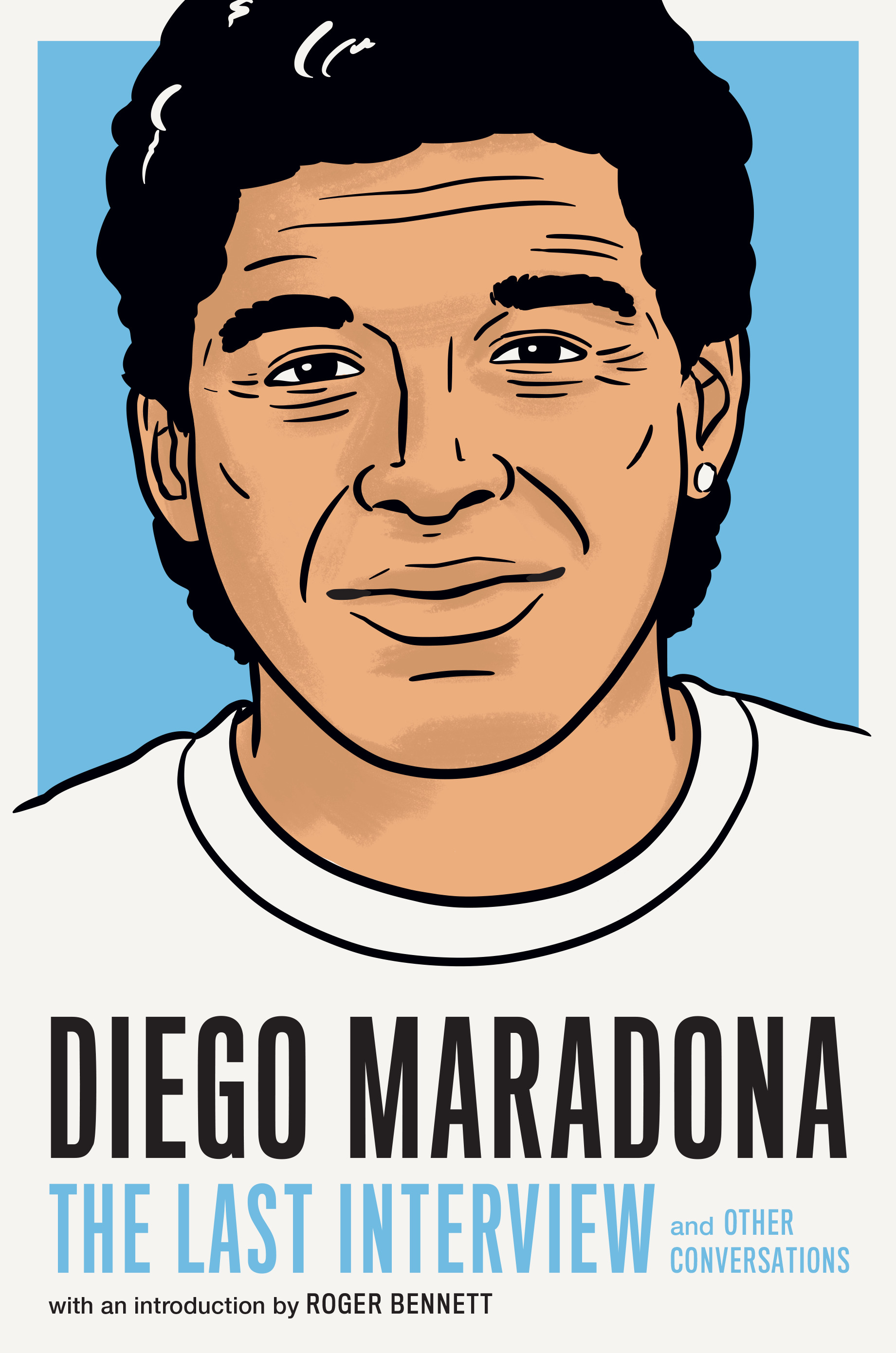 The cover of “Diego Maradona: The Last Interview” from Melville House.