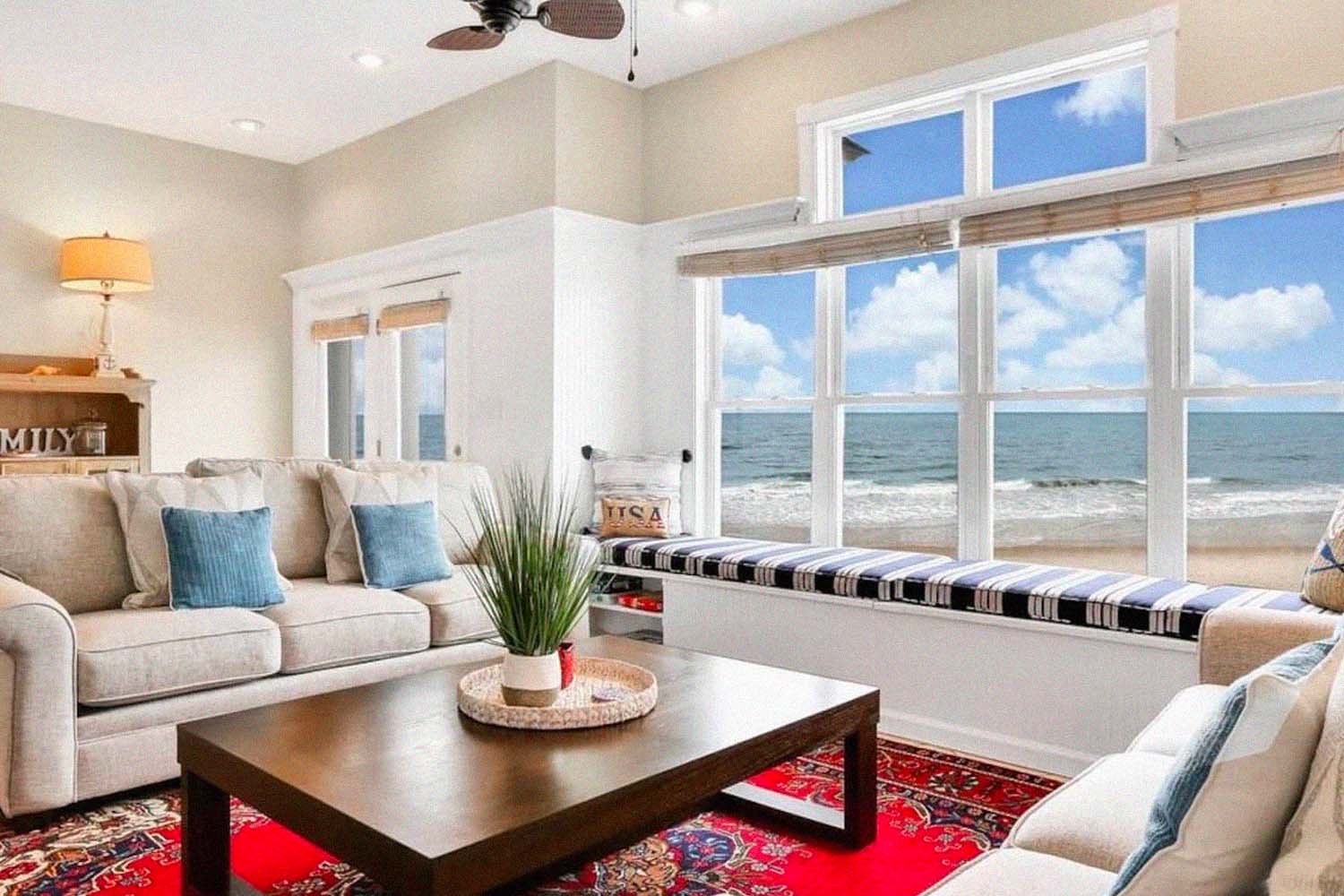 Oceanfront, newly renovated beach home