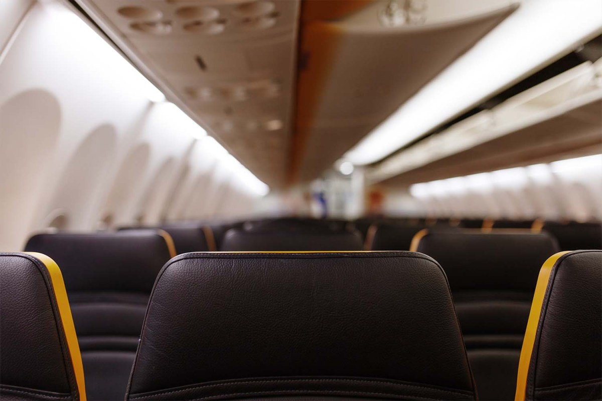 Empty plane seats